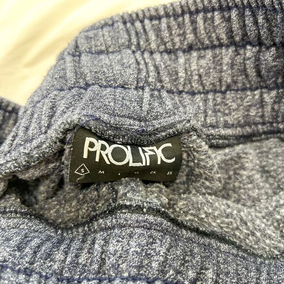 Prolific Heathered Navy Jogger Sweatpants Men’s Size S Cozy Fleece EUC - Picture 3 of 6